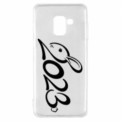 Чехол для Samsung A8 2018 Заяц 2023 - PrintSalon