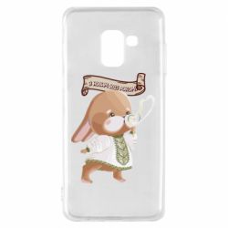 Чехол для Samsung A8 2018 Заяц украинец! С Новым Годом 2023 - PrintSalon