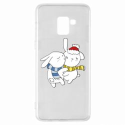 Чехол для Samsung A8+ 2018 Зайцы - PrintSalon