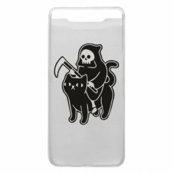 Чохол для Samsung A80 Death and cat - PrintSalon