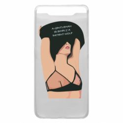 Чехол для Samsung A80 Gentleman Is Simply A Patient Wolf - PrintSalon