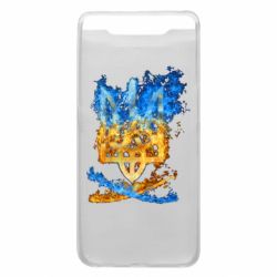 Чехол для Samsung A80 Горящий гербу Украины - PrintSalon