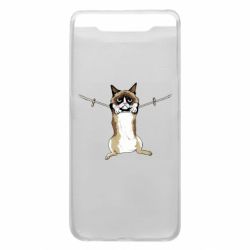 Чехол для Samsung A80 Grumpy Cat On The Rope - PrintSalon