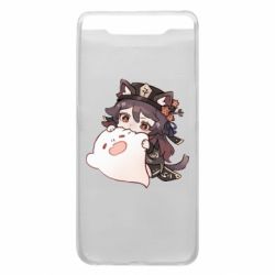 Чехол для Samsung A80 Hu Tao cat - PrintSalon