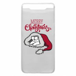 Чехол для Samsung A80 Кот саймона рождество - PrintSalon
