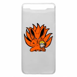 Чехол для Samsung A80 Kurama And Naruto - PrintSalon
