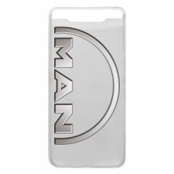 Чехол для Samsung A80 Man metallic logo - PrintSalon