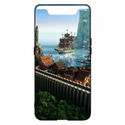 Чехол для Samsung A80 Minecraft beautiful town - PrintSalon