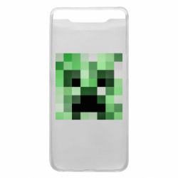 Чехол для Samsung A80 Minecraft minimalist Creeper - PrintSalon