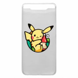 Чехол для Samsung A80 Pikachu with ketchup - PrintSalon