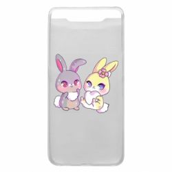 Чехол для Samsung A80 Rabbits In Love - PrintSalon