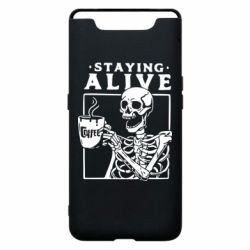 Чехол для Samsung A80 Staying alive with coffee - PrintSalon