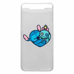 Чехол для Samsung A80 Стич с куклой - PrintSalon