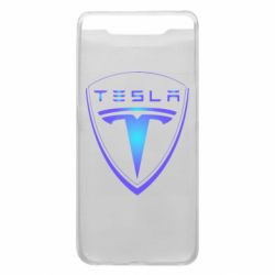 Чехол для Samsung A80 Tesla logo gradient - PrintSalon