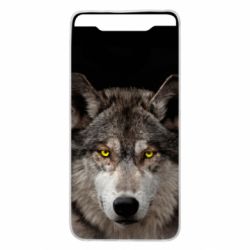 Чохол для Samsung A80 Wolf with yellow eyes - PrintSalon