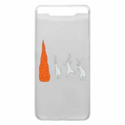 Чехол для Samsung A80 Зайцы возле морковки - PrintSalon