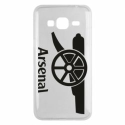 Чехол для Samsung J3 2016 Arsenal simple logo - PrintSalon
