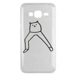 Чехол для Samsung J3 2016 Cat in pants - PrintSalon