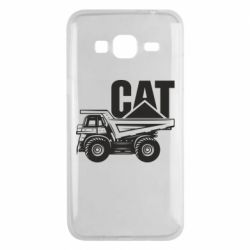 Чехол для Samsung J3 2016 CAT logo and truck - PrintSalon