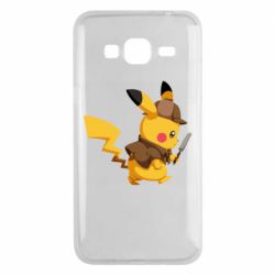 Чехол для Samsung J3 2016 Cute Detective Pikachu - PrintSalon