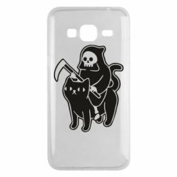 Чохол для Samsung J3 2016 Death and cat - PrintSalon