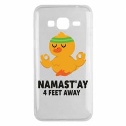 Чехол для Samsung J3 2016 Duck Namast'ay Away - PrintSalon