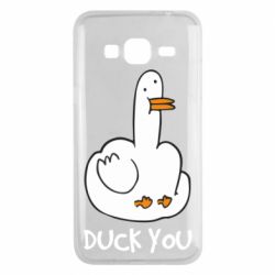 Чехол для Samsung J3 2016 Duck you - PrintSalon