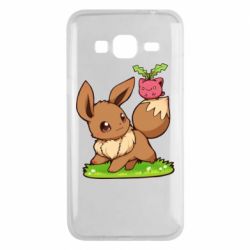 Чохол для Samsung J3 2016 Eevee with Hoppip-PrintSalon Чохол для Samsung J3 2016 Eevee with Hoppip