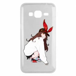 Чехол для Samsung J3 2016 Genshin Impact Amber - PrintSalon