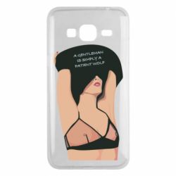Чехол для Samsung J3 2016 Gentleman Is Simply A Patient Wolf - PrintSalon