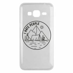 Чехол для Samsung J3 2016 I hate people - camper - PrintSalon