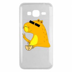 Чехол для Samsung J3 2016 Капибара Программист - PrintSalon