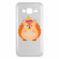 Чехол для Samsung J3 2016 Little hedgehog in a hat - PrintSalon