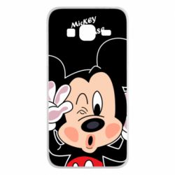 Чехол для Samsung J3 2016 Mickey Kiss - PrintSalon