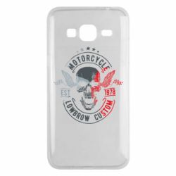 Чехол для Samsung J3 2016 Moto skull - PrintSalon