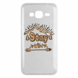 Чехол для Samsung J3 2016 Mountains - Stay Wild - PrintSalon