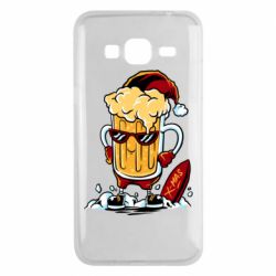 Чехол для Samsung J3 2016 New Year's beer - PrintSalon