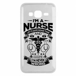 Чехол для Samsung J3 2016 Nurse I'm Never Wrong - PrintSalon