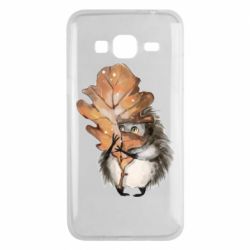 Чехол для Samsung J3 2016 Осенний ежик - PrintSalon