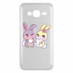 Чехол для Samsung J3 2016 Rabbits In Love - PrintSalon