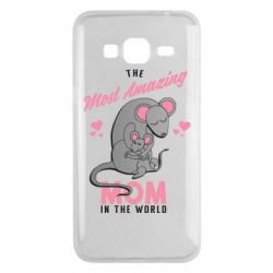 Чехол для Samsung J3 2016 The Most amazing mom in the world - PrintSalon