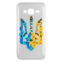 Чохол для Samsung J3 2016 Тризуб квіти Україна - PrintSalon