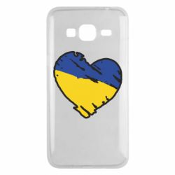 Чехол для Samsung J3 2016 Украина сердце с царапинами - PrintSalon