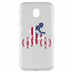Чехол для Samsung J3 2017 American cyclist - PrintSalon