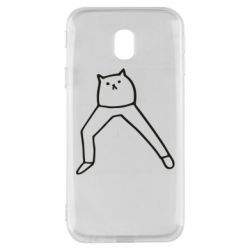 Чехол для Samsung J3 2017 Cat in pants - PrintSalon