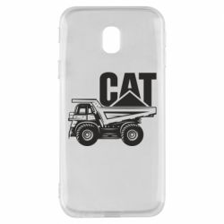 Чехол для Samsung J3 2017 CAT logo and truck - PrintSalon