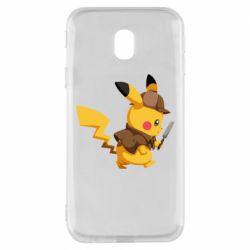 Чехол для Samsung J3 2017 Cute Detective Pikachu - PrintSalon