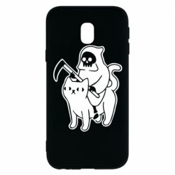 Чохол для Samsung J3 2017 Death and cat - PrintSalon