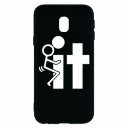 Чехол для Samsung J3 2017 F*ck with IT - PrintSalon