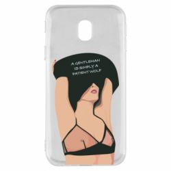 Чехол для Samsung J3 2017 Gentleman Is Simply A Patient Wolf - PrintSalon